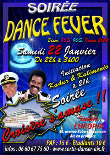 Affiche Soir&eacute;e Dance fever - Disco Ann&eacute;es 80 Aix-en-provence